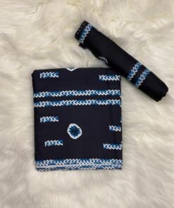 Alternative view of COTON SOIE IMPRIME INDIGO