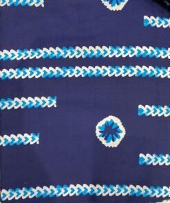 COTON SOIE IMPRIME INDIGO