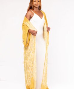 Alternative view of Ens. KIMONO CIARA JAUNE MOUTARDE